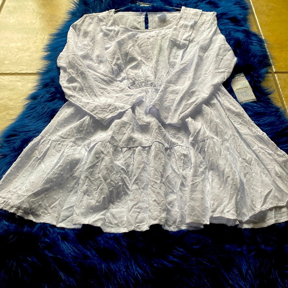 White maturity dress
